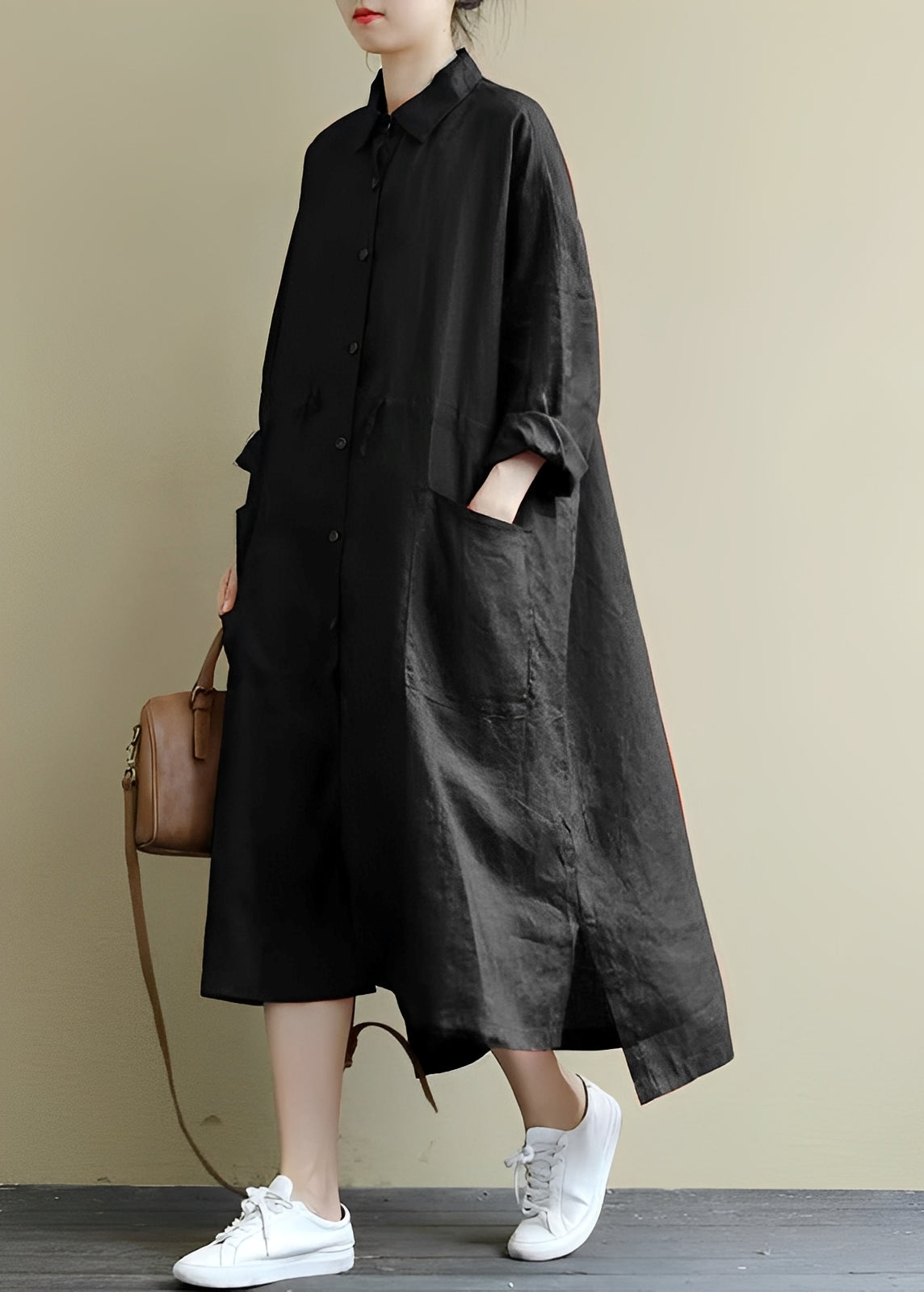 Monica - Casual swing shirt dress for women