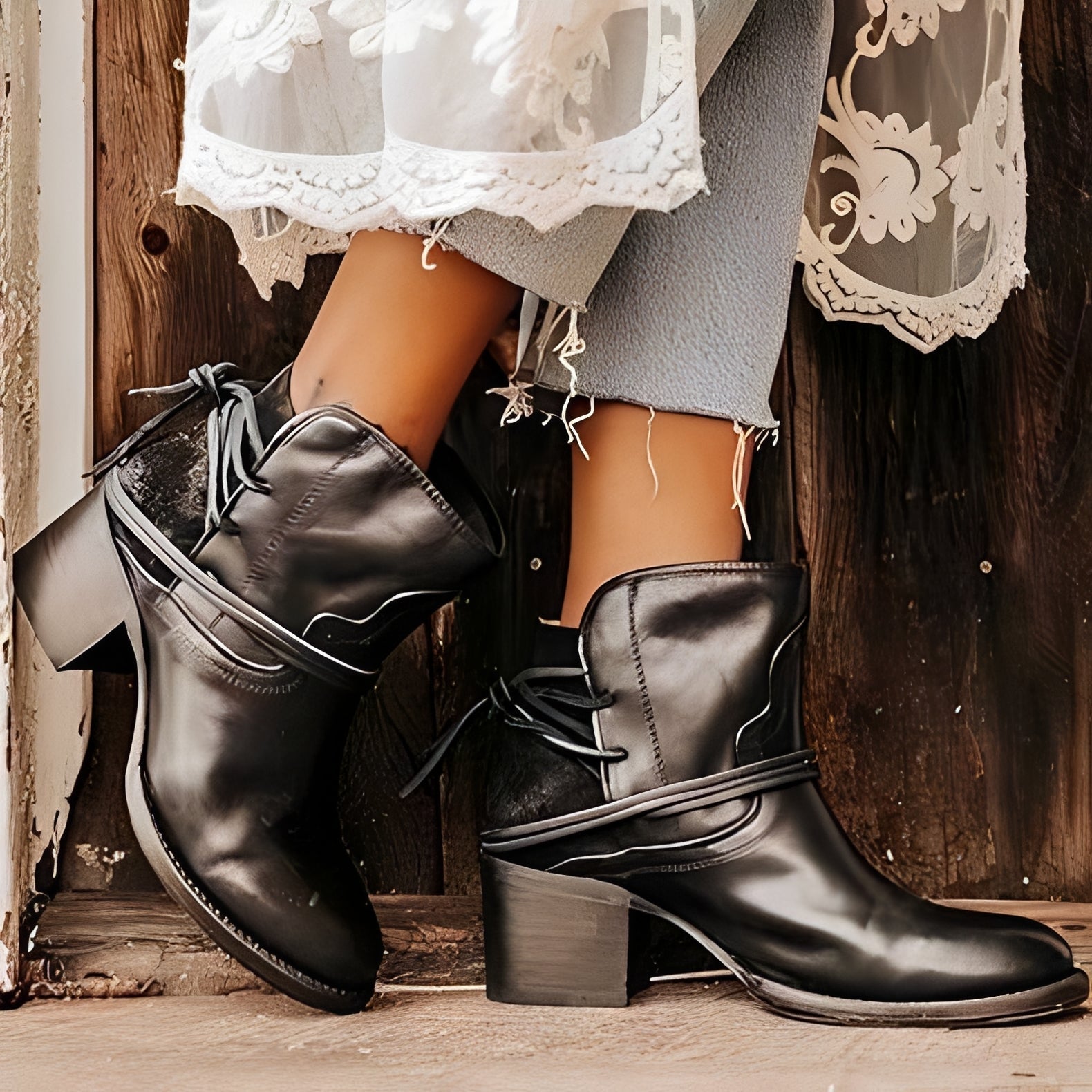 Jesse - Fashionable women's high-heeled boots