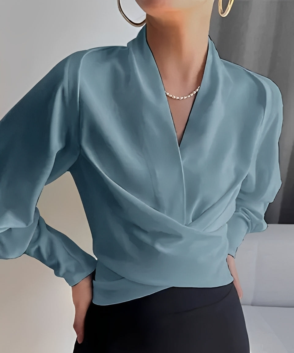 Isabel - Trendy V-neck Blouse
