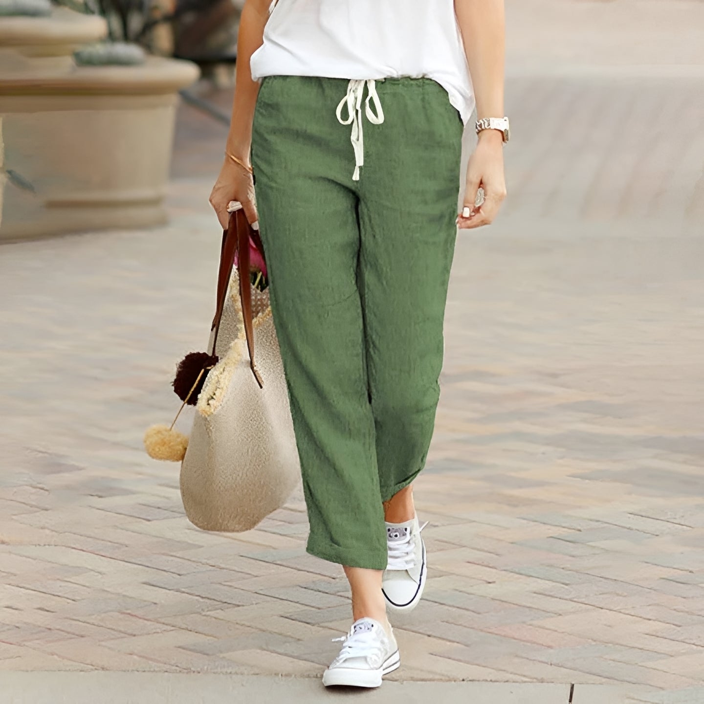 Kaci - Relaxed Pants with Elastic Waist