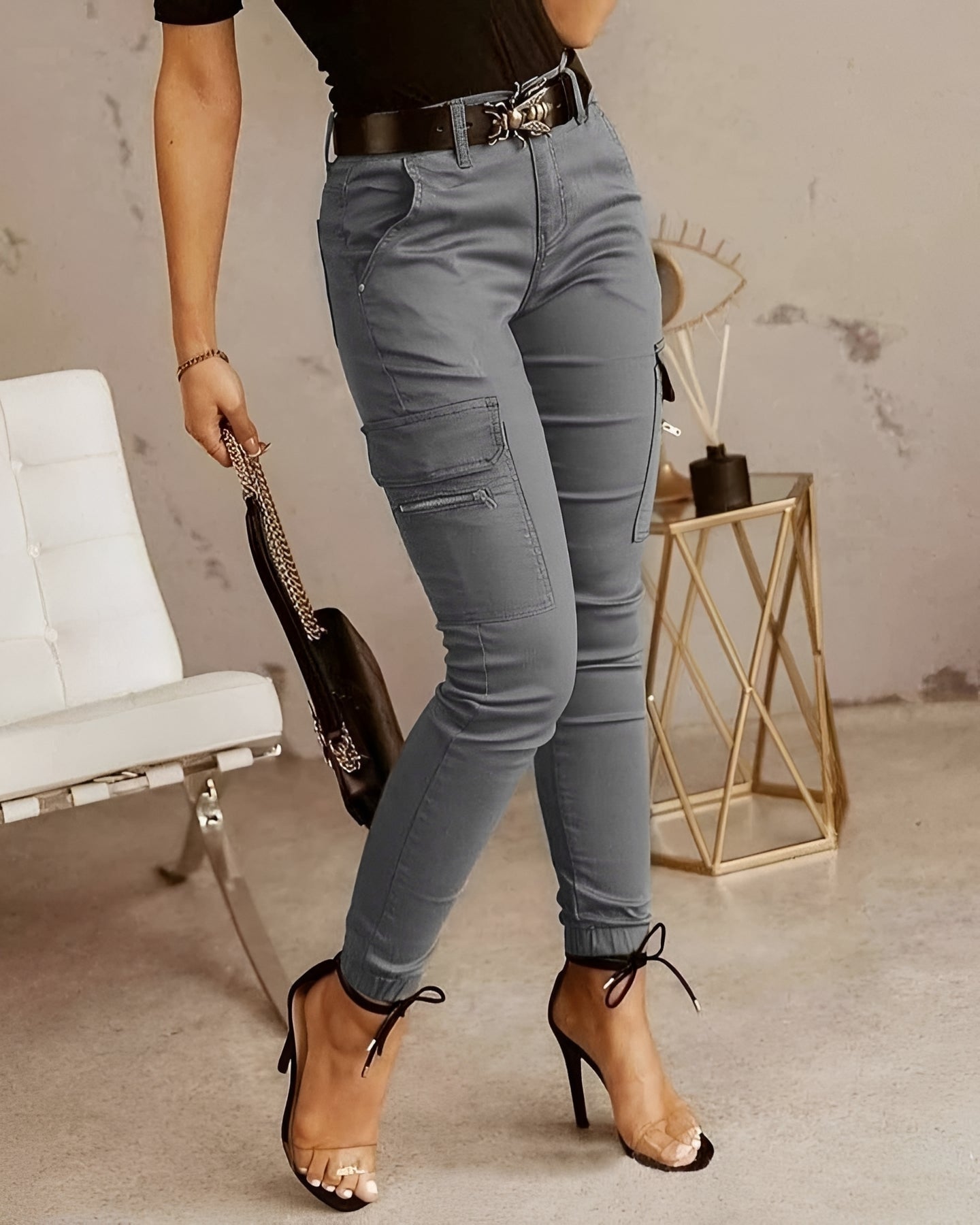 Jermaine - Trendy Slim Cargo Pants