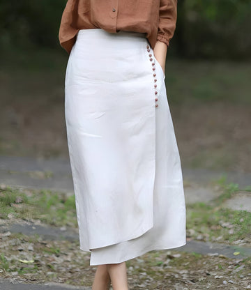 Manda - Stylish asymmetrical A-line women's skirt