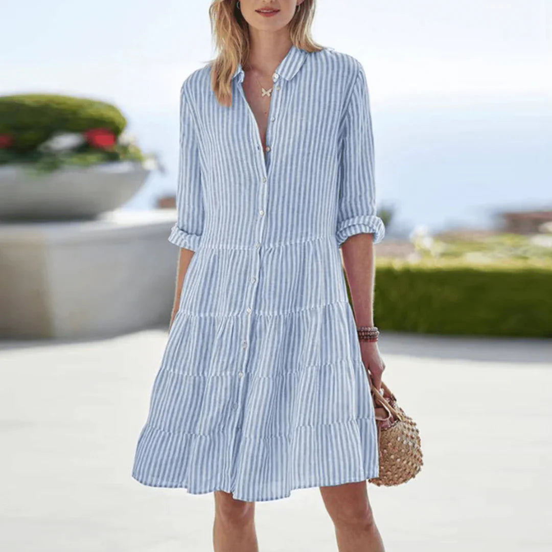 Cassandra – Striped summer dress for ladies
