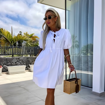 Eunice - Chic summer dress with puff sleeves for women