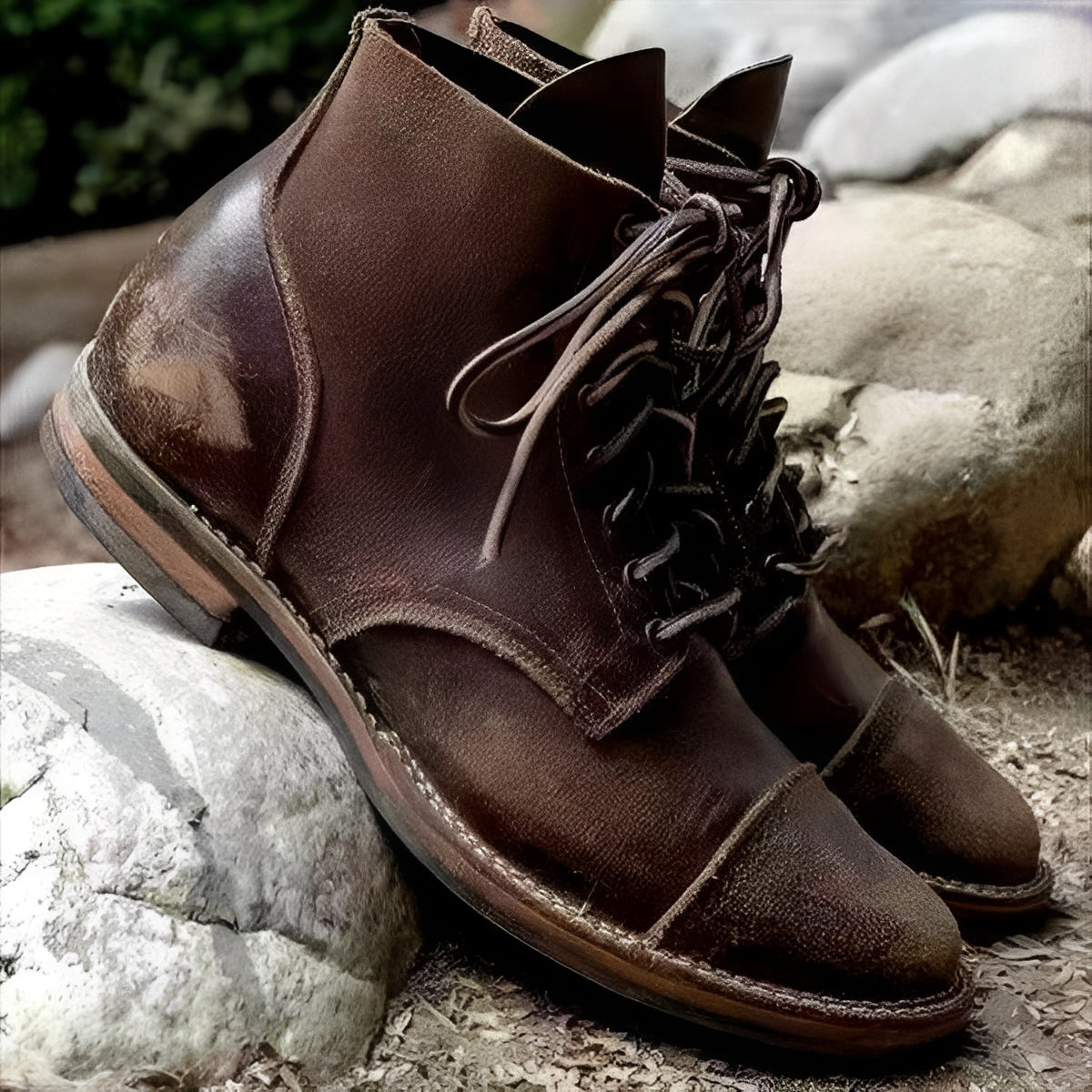 Hanzo - Men's classic lace-up boots