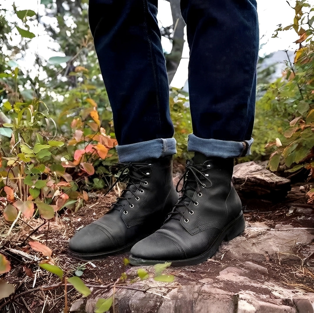 Hanzo - Men's classic lace-up boots